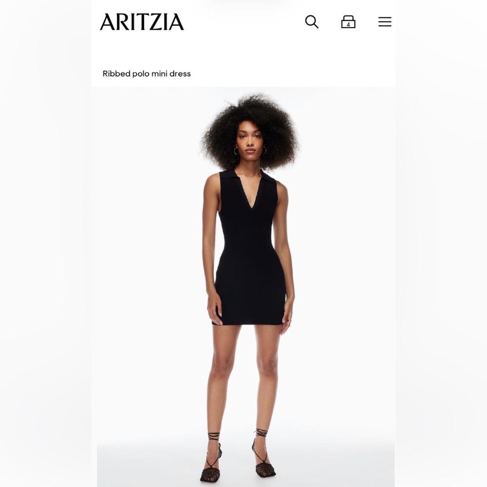 Aritzia Babaton Sculpt Knit Polo Dress